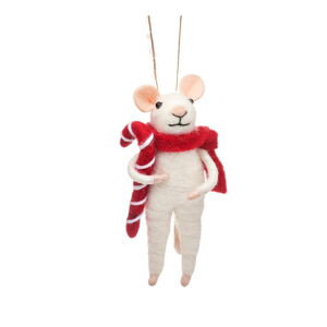 Textilní vánoční ozdoba Mouse – Sass & Belle